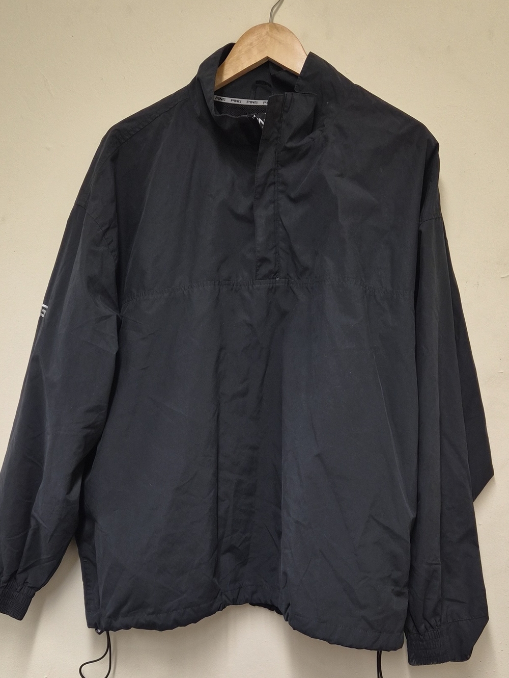 Ping Black Windbreaker Pullover Size XL